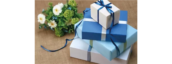 Blaue Geschenke